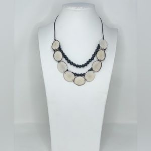 Handmade tagua nut set necklace and earrings